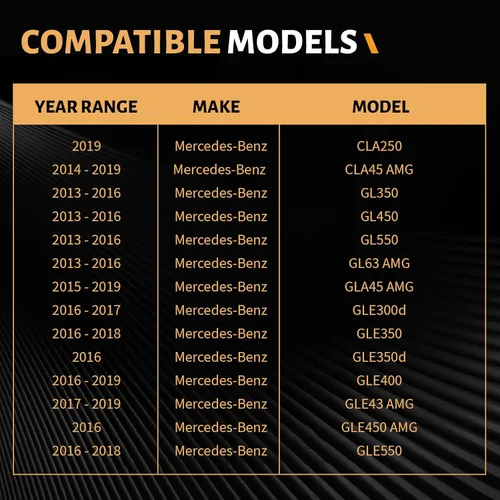 Miniatura 3 de Pastillas de freno traseras de cerámica compatibles con Mercedes-Benz CLA250/CLA45 AMG/GL350/GL450/GL550/GLA45 AMG/GLE300d/GLE350/GLE450