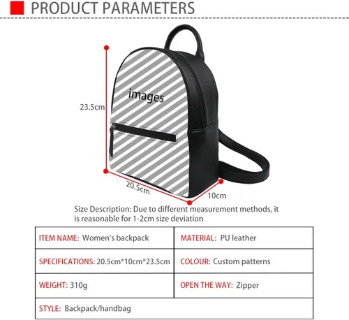 Miniatura 2 de Amzbeauty Mini mochila de cuero para mujeres y niñas, pequeña bolsa de compras casual