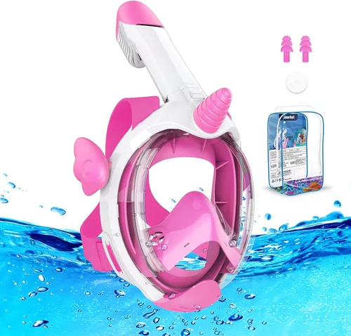 Miniatura 9 de Kkdi Kids Snorkel Mask, Full Face Snorkel Mask for Kid 4-16, Foldable Snorkeling Gear for Kids Snorkeling Set for Swimming Pool Toys, Dry Top