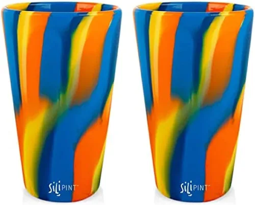 Miniatura 65 de Silipint Vaso de pinta de silicona de 16 oz – Vaso reutilizable irrompible sin BPA de silicona – Apto para lavavajillas, microondas y congelador