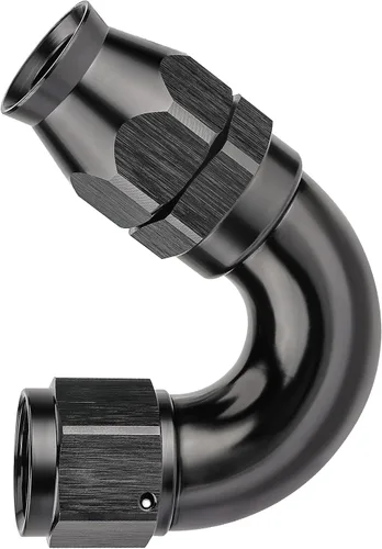Miniatura 20 de EVIL ENERGY - Adaptador de manguera de una pieza PTFE 4AN de 30 grados, aluminio, color negro