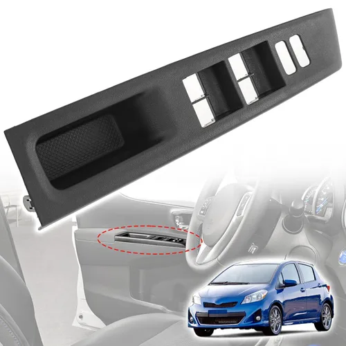74232-52550-C0 ABS delantero izquierdo del lado del conductor de la ventana de la puerta del coche del interruptor del bisel Trim | Fit for Toyota