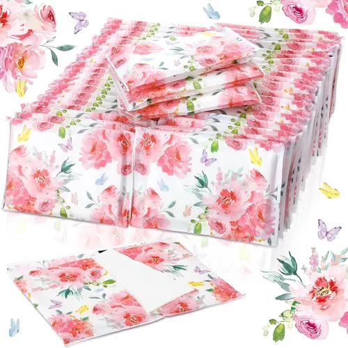 Miniatura 21 de Geyee Paquete de 50 servilletas de papel facial de viaje, pañuelos desechables de bolsillo para invitados de boda, viajes, bolsa escolar