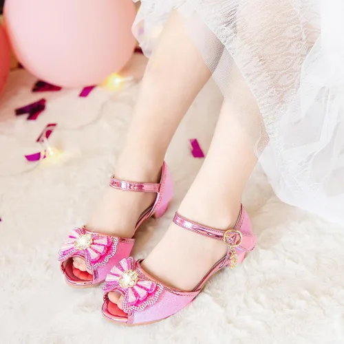 Miniatura 2 de Osinnme - Sandalias de boda para niña pequeña y grande