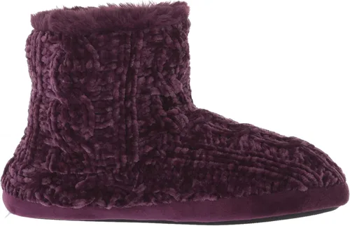 Miniatura 6 de Dearfoams Women's Leah Marled Chenille Knit Bootie Slipper
