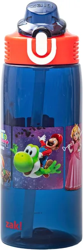 Miniatura 35 de Zak Designs Marvel Spider-Man - Botella de agua para la escuela o viajes, botella de agua de plástico duradero de 25 onzas con popote, asa y tapa