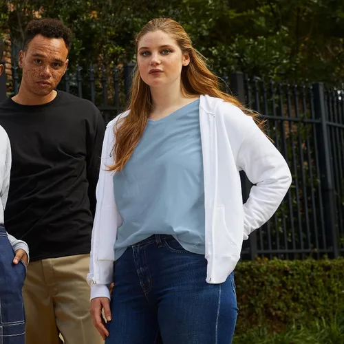Miniatura 10 de Hanes EcoSmart - Sudadera con capucha y cremallera completa para mujer, cómoda sudadera con capucha para mujer