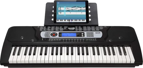 Miniatura 4 de RockJam - Piano de teclado de 54 teclas con fuente de alimentación, soporte para partituras, calcomanías para notas de piano y lecciones