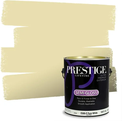 Miniatura 271 de PRESTIGE Paints Exterior Paint and Primer In One, 1-Gallon, Satin, Comparable Match of Benjamin Moore* Royal Linen* 931BM-PCM