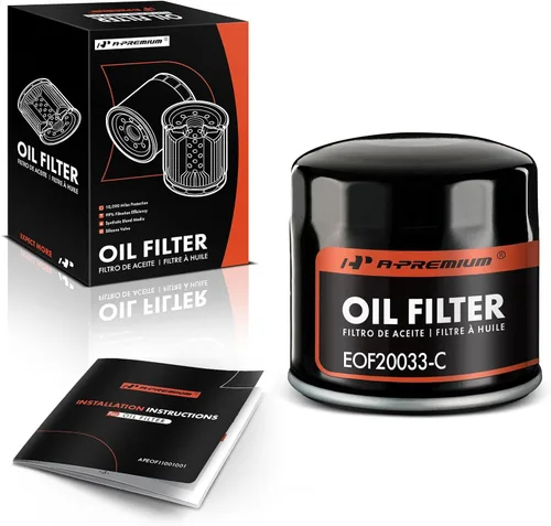A-Premium Filtro de aceite giratorio de protección de 10 mil millas compatible con Ford y Chevrolet HD y Cadillac, Jeep, Mazda, Dodge y Cadillac,