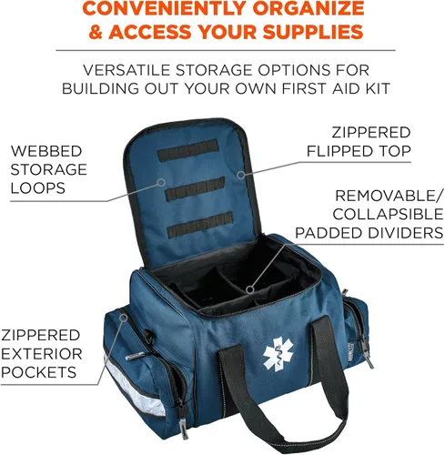 Miniatura 3 de Ergodyne Arsenal 5215 Medic First Responder Trauma - Bolsa de lona con correa para el hombro, color azul