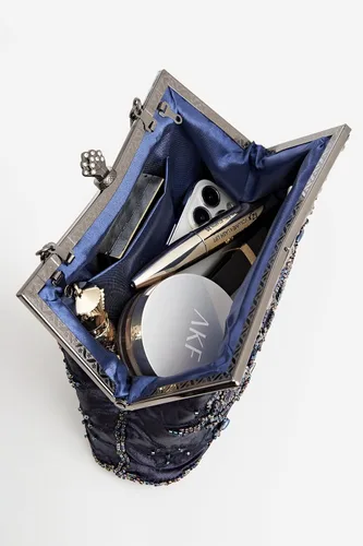Miniatura 4 de BABEYOND Bolsos de mano de noche para mujer, accesorios vintage para bolso de noche para mujer, Gatsby de los años 20 con cuentas de lentejuelas