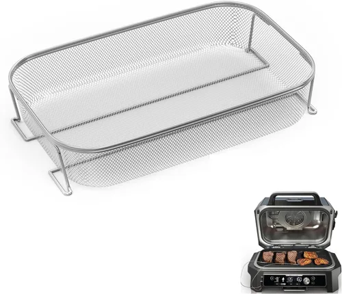 Miniatura 10 de Olla de cocina para parrilla y cesta combinada para Ninja Foodi FG551/DG551 Smart XL Accesorios para parrilla de interior, cesta de freidora de aire