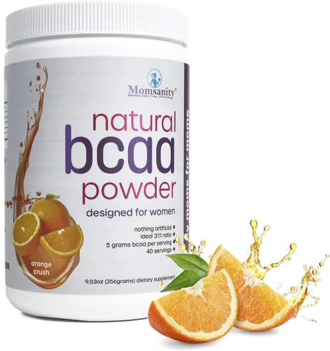 BCAA Polvo Preentrenamiento para mujeres - Endulzado naturalmente con stevia, eritritol y fruta del monje + deliciosa guía de recetas PDF | Orange