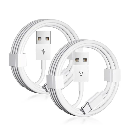 Paquete de 2 cables cortos Carplay de 1.5 pies para iPhone 17 15 16 /Air/ Pro Max, USB A a USB C para Carplay para cable USB de iPhone, cargador de