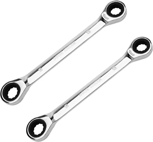 Miniatura 31 de Utoolmart Llave de trinquete, llave métrica de extremo de caja doble de 0.315 in x 0.394 in, acero CR-V