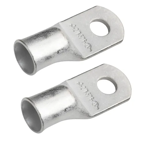 Miniatura 57 de SELTERM 5 piezas terminales de cable de cobre estañado 1/0 AWG perno de 1/2", extremos de cable de batería, terminales de anillo, conectores