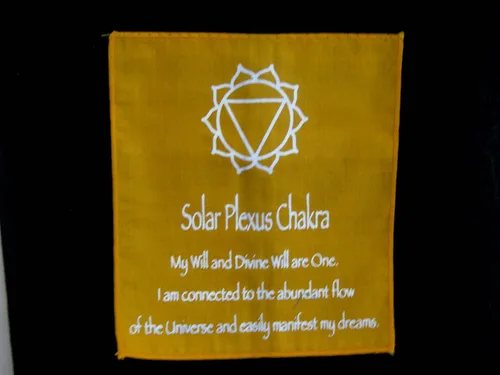 Miniatura 7 de OMA Bandera para colgar en la pared de meditación de 7 chakras, bandera de oración, budista tibetano, equilibrio, colgante, grande, 60 pulgadas