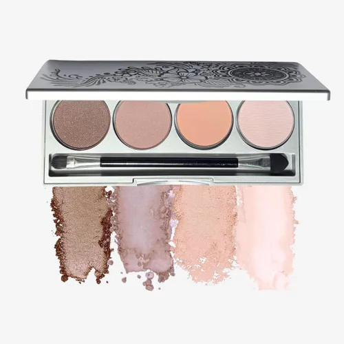 Honeybee Gardens Paleta de sombras de ojos Skinny Dp, 4 tonos altamente pigmentados, acabado de lujo de larga duración, vegano, sin crueldad, sin