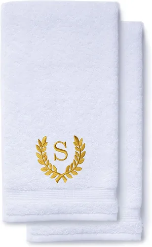 Miniatura 84 de Toallas de mano decorativas y con monograma para baño, cocina, maquillaje Regalo personalizado para boda-nupcial Toalla turca de lujo