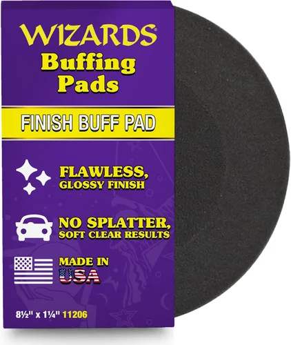 Miniatura 9 de Wizards 11204 Almohadilla de pulido de espuma amarilla – Almohadilla de pulido para búfer orbital – Corrección de pintura automática – Accesorio DA