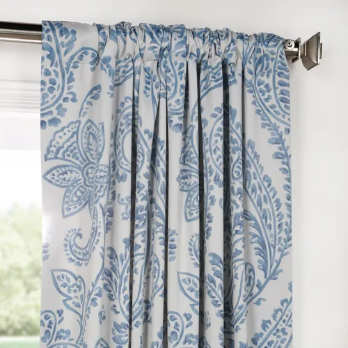 Miniatura 4 de HPD Half Price Drapes Cortinas impresas que oscurecen la habitación para dormitorio, sala de estar 50 X 63 pulgadas (1 panel), BOCH-KC16072-63, Tea