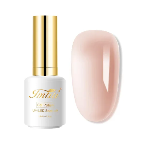 Miniatura 10 de Esmalte de uñas de gel, 1 unidad de 0.5 onzas líquidas de esmalte de gel de color verde aguacate para remojar arte de uñas, salón de manicura