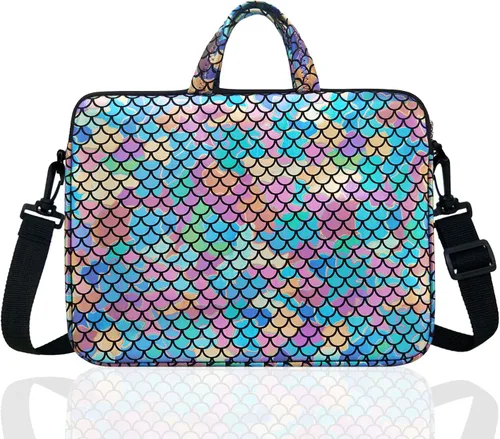 Miniatura 9 de 17.3 pulgadas portátil hombro bolsa de transporte caso manga para 17" 17.3 pulgadas HP DELL (azul)