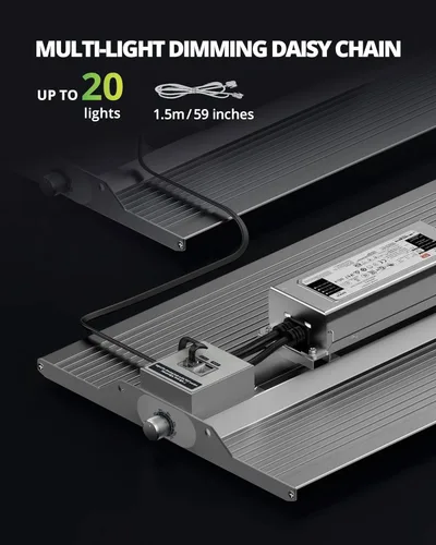 Miniatura 2 de VIPARSPECTRA - Luz LED de cultivo XS1500, con diodos Samsung LM301B (IR incluido) y controlador MeanWell regulable, luz de cultivo de planta