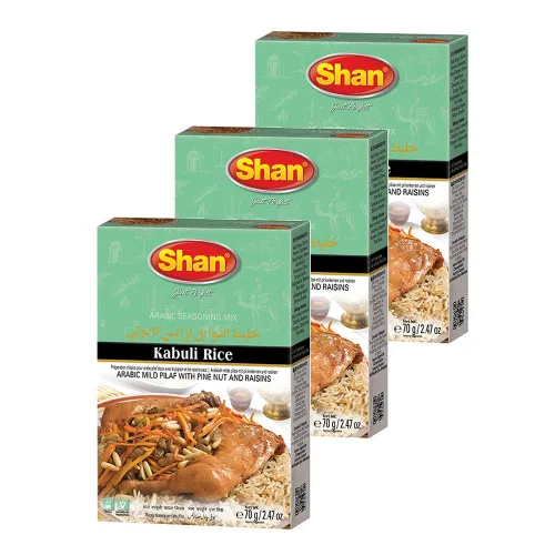 Miniatura 61 de Shan Korma Recipe and Seasoning Mix 1.76 oz (50g) - Spice Powder for Traditional Meat in Yogurt Sauce - Suitable for Vegetarians - Airtight Bag in a