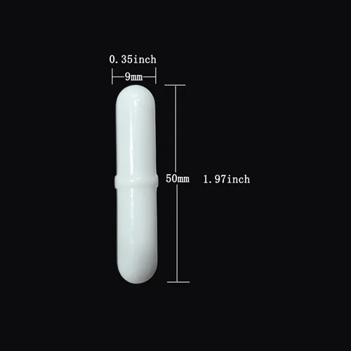 Miniatura 3 de 10 unids PTFE agitador magnético mezclador agitador bar, barra de agitación magnética 1.969 in/1.96 pulgadas