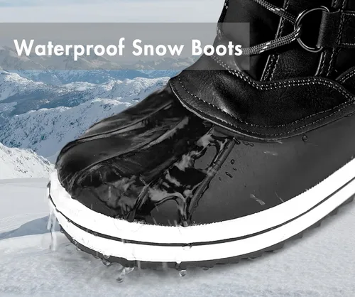 Miniatura 2 de Vepose Botas de nieve de invierno 974A para mujer, impermeables, cómodas, de media pantorrilla, para invierno