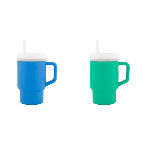 Miniatura 12 de Infantino Mi primer vaso – Adorables vasos en miniatura con pajita resistente a fugas y asa amigable para niños pequeños, fomenta la hidratación