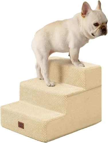 Miniatura 37 de EHEYCIGA Escaleras para perros pequeños de 13.5 pulgadas de alto, escalones para perros de 3 escalones para sofá y silla, escalones para mascotas