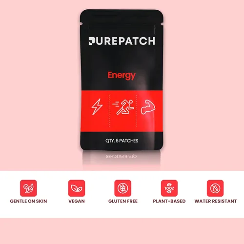 Miniatura 2 de Pure Patch® Energy Patch - Parche tópico inspirado en botánicos con cafeína, aminoácidos y mezcla de electrolitos, formato no ingestible, 30 parches