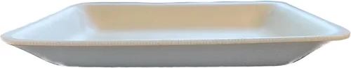 Crafts - Bandejas de espuma, bandeja de espuma blanca para carne, bandejas de mezcla de pintura y tinta, bandeja de alimentos, bandejas de impresión