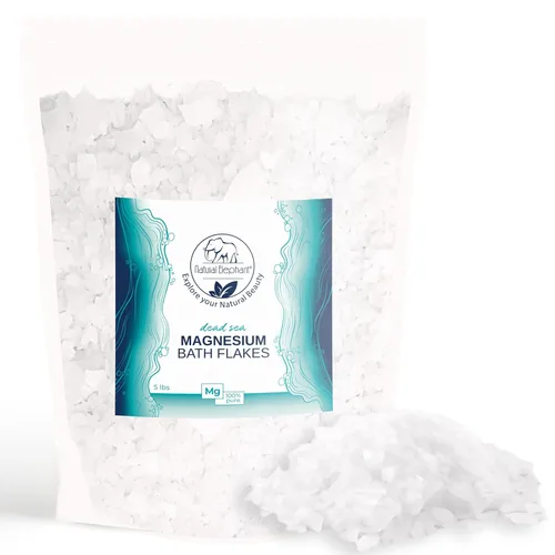 Miniatura 10 de Natural Elephant Copos de baño de magnesio del Mar Muerto Tamaño de viaje de 8 oz (227 g) Remojo de cloruro de magnesio puro para cuerpo y pie