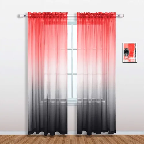 Miniatura 10 de Cortinas rosas y verdes para decoración de dormitorio de sirena, juego de 1 panel transparente, con bolsillo para barra, cortinas de sirena