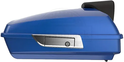Miniatura 2 de Moto Onfire cajuela para equipaje Tour-Pak para moto con respaldo para Harley Davidson 14 Later Touring Street Glide FLH FLHX FLHR., Azul