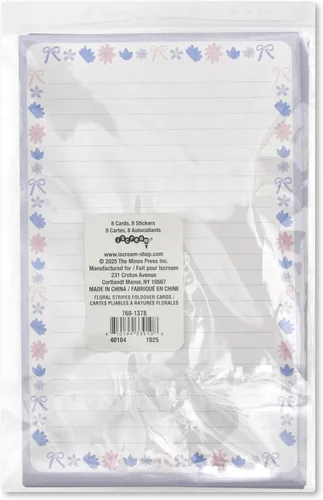 Miniatura 6 de iscream Pack of 8 Fold-over Ready to Send Note Cards - Blossoms and Bows