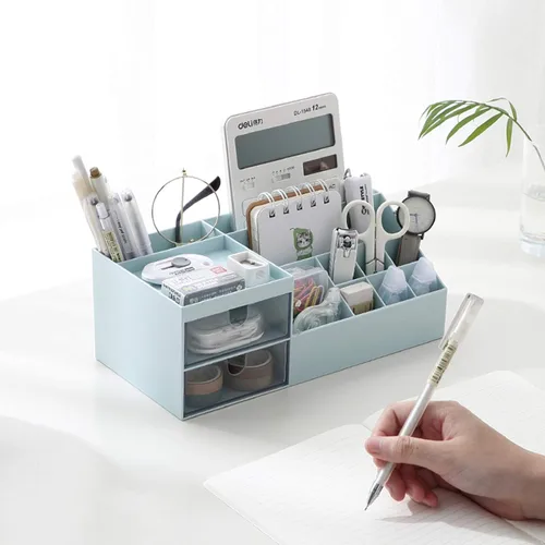 Miniatura 2 de Organizador de maquillaje de tocador Marknor, organizador/caja de almacenamiento de cosméticos, almacenamiento de escritorio mini para suministros