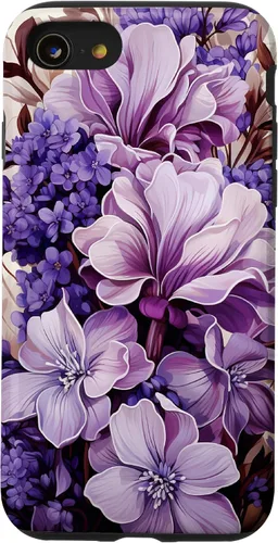 Miniatura 17 de Funda para iPhone 12 mini Lavender Floral Purple Flower