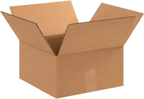 BOX USA Cajas de envío planas de 12 pulgadas de largo x 12 pulgadas de ancho x 6 pulgadas de alto, paquete de 25 cajas de cartón corrugado para