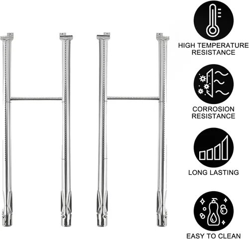Miniatura 6 de Kit de tubo de 2 quemadores de 20 1/2 pulgadas para modelos Weber Summit 2000 a 2006 Summit de 4 quemadores (compatible con Weber 85660), piezas