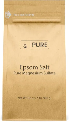 Miniatura 13 de Pure Original Ingredients Sal de Epsom Sulfato de magnesio puro, solución de remojo (4 onzas)
