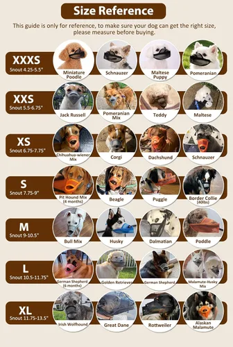 Miniatura 3 de Crazy Felix - Bozal de nailon para perros pequeños, medianos y grandes Dachshund Beagle Poodle Labrador; protector de boca para mascotas de malla