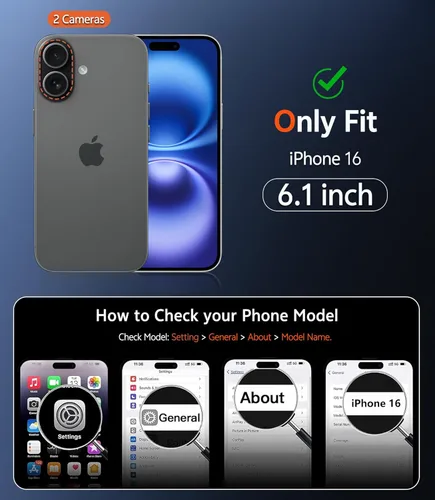 Miniatura 746 de FNTCASE Funda para iPhone 13 Pro-Max: Fundas magnéticas transparentes compatibles con Magsafe Slim anti amarillamiento protección contra caídas