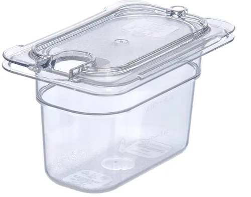 Miniatura 8 de Carlisle FoodService Products StorPlus StorPlus - Tapa universal de policarbonato con muescas, superficie plana con muescas, transparente