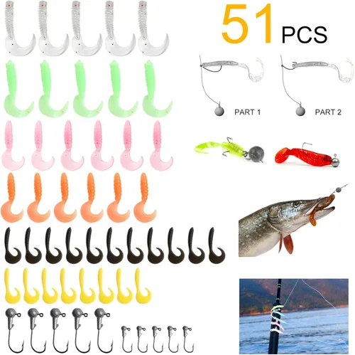 Miniatura 6 de Carrete telescópico de caña de pescar, carrete giratorio de caña de pescar ultraligero con bolsa de aparejos todo en uno, accesorios de pesca