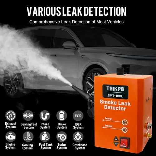 Miniatura 2 de Máquina de humo, probador de fugas automotriz, 12 V CC con bomba de aire integrada y kit de adaptadores para EVAP, vacío, turbo, combustible